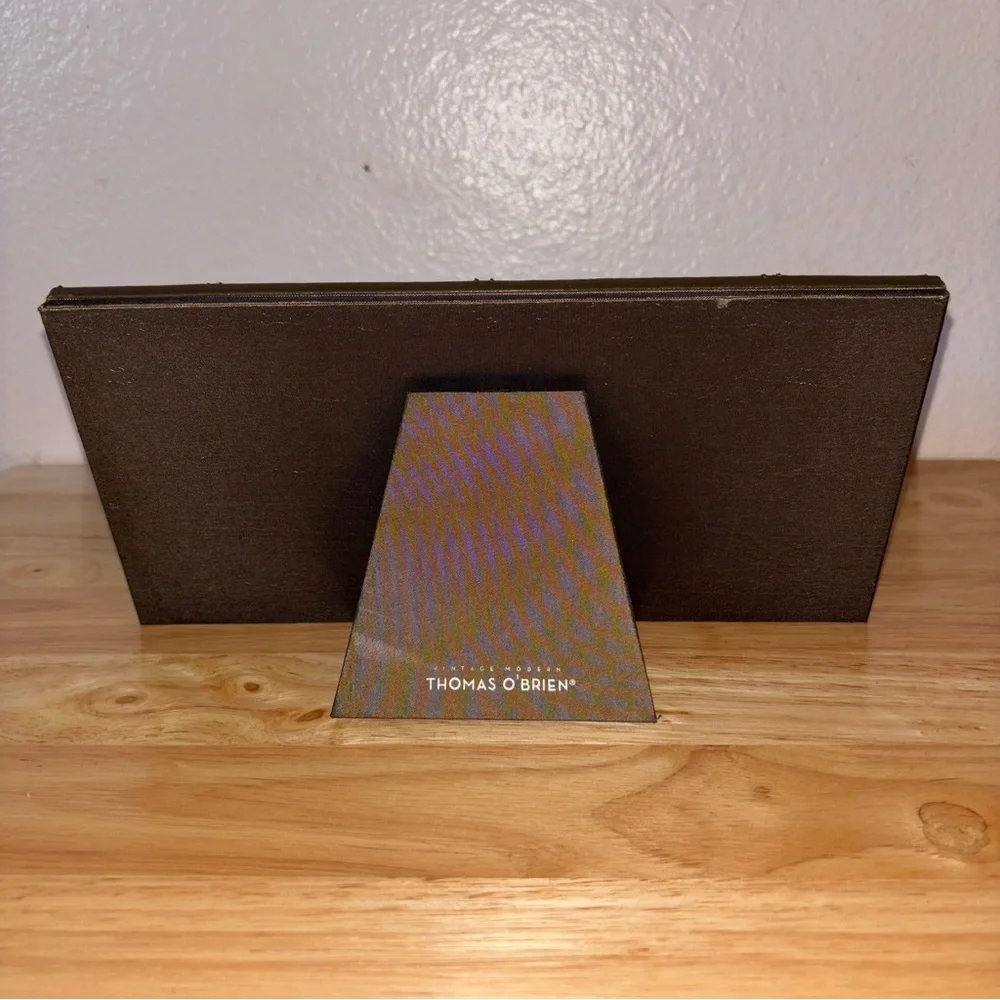 Dark Brown Photo Frame With 3 Openings, Faux Leather